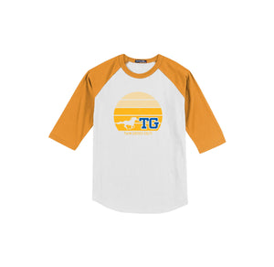 Twin Groves-Youth Unisex Baseball Tee On-Demand Sunset Logo