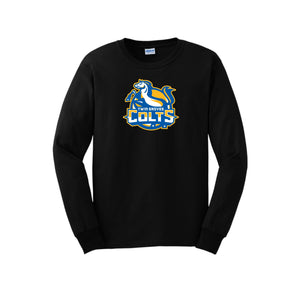 Twin Groves-Adult Unisex Long Sleeve Tee On-Demand Colt Logo