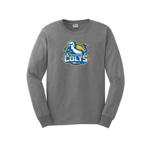 Twin Groves-Adult Unisex Long Sleeve Tee On-Demand Colt Logo