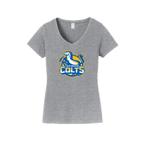 Twin Groves MS-Womens Fan Favorite V-Neck Tee On-Demand Colt Logo