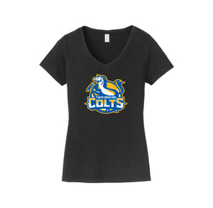 Twin Groves-Womens Fan Favorite V-Neck Tee On-Demand Colt Logo