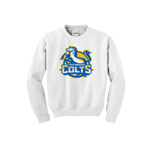 Twin Groves-Youth Unisex Crewneck Sweatshirt On-Demand Colt Logo