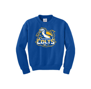 Twin Groves MS-Youth Unisex Crewneck Sweatshirt On-Demand Colt Logo