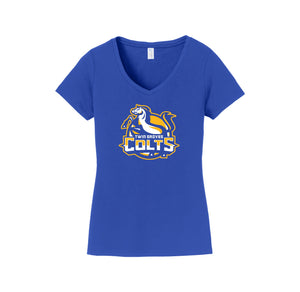 Twin Groves-Womens Fan Favorite V-Neck Tee On-Demand Colt Logo