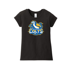 Twin Groves-Girls Youth Premium Tee On-Demand Colt Logo