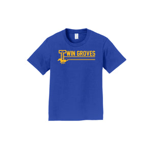 Twin Groves-Youth Unisex Fan Favorite Premium Tee On-Demand Stripe Logo