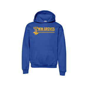 Twin Groves-Youth Unisex Hoodie On-Demand Stripe Logo