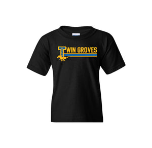 Twin Groves-Youth Unisex T-Shirt On-Demand Stripe Logo