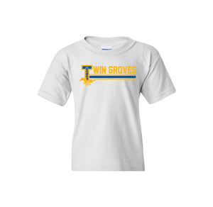 Twin Groves-Youth Unisex T-Shirt On-Demand Stripe Logo