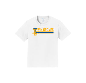 Twin Groves-Youth Unisex Fan Favorite Premium Tee On-Demand Stripe Logo