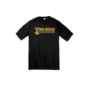 Twin Groves-Youth Unisex Dri-Fit Shirt On-Demand Stripe Logo