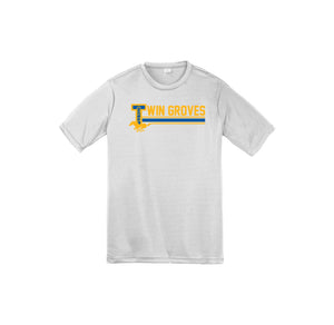 Twin Groves-Youth Unisex Dri-Fit Shirt On-Demand Stripe Logo