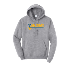 Twin Groves-Adult Unisex Hoodie On-Demand Stripe Logo