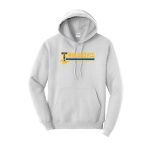 Twin Groves-Adult Unisex Hoodie On-Demand Stripe Logo