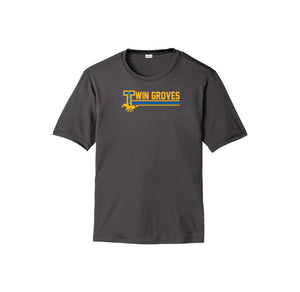 Twin Groves-Adult Unisex Dri-Fit Shirt On-Demand Stripe Logo