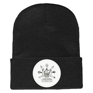 N.E. Miles ECDC On Demand-1501 Yupoong Adult Cuffed Knit Beanie - Circle Patch