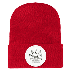 N.E. Miles ECDC On Demand-1501 Yupoong Adult Cuffed Knit Beanie - Circle Patch