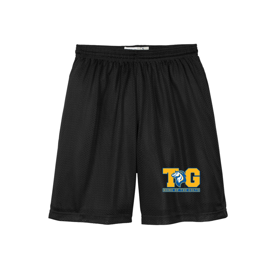 Twin Groves-Adult Sport-Tek PosiCharge Classic Mesh Short On-Demand TG Logo