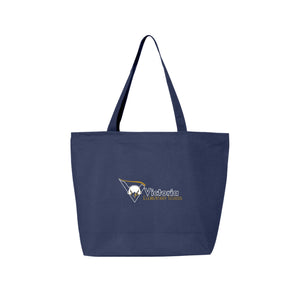 Victoria Elementary-Q-Tees Canvas Zippered Tote On-Demand