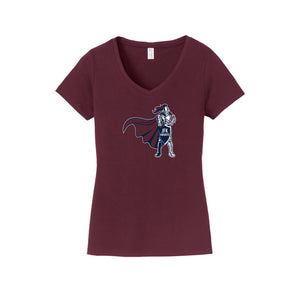 John F. Kennedy (Riverside)-Womens Fan Favorite V-Neck Tee On-Demand