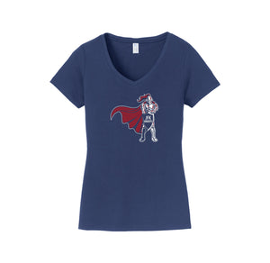 John F. Kennedy (Riverside)-Womens Fan Favorite V-Neck Tee On-Demand