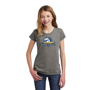 Twin Groves MS Wrestling-Girls Youth Premium Tee Wrestling Logo