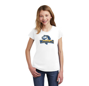 Twin Groves MS Wrestling-Girls Youth Premium Tee Wrestling Logo