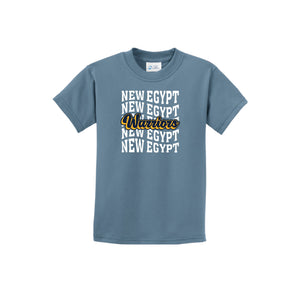 New Egypt Elm-Youth Unisex Port & Co Essential Tee On-Demand Repeat Logo