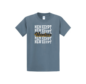 New Egypt Elm-Adult Unisex Port & Co Essential Tee On-Demand Repeat Logo