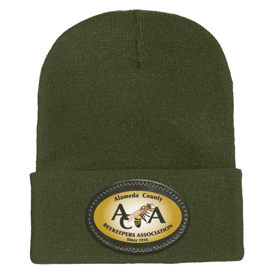 Alameda County Beekeepers Association On-Demand-1501 Yupoong Adult Cuffed Knit Beanie - Oval Patch