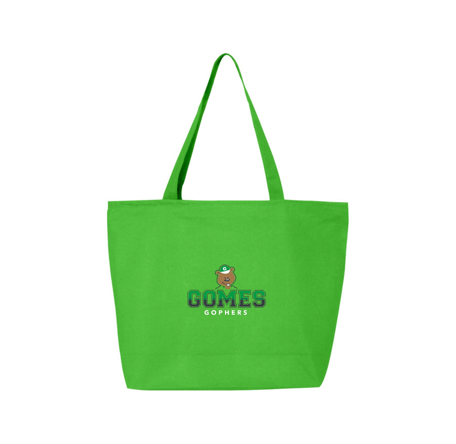 Gomes Elementary Spirit Wear 2024-2025 On Demand-Q-Tees Canvas Zippered Tote On-Demand