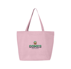 Gomes Elementary Spirit Wear 2024-2025 On Demand-Q-Tees Canvas Zippered Tote On-Demand