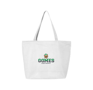 Gomes Elementary Spirit Wear 2024-2025 On Demand-Q-Tees Canvas Zippered Tote On-Demand