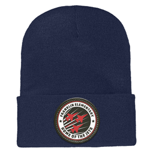 Benjamin Franklin-1501 Yupoong Adult Cuffed Knit Beanie - Circle Patch