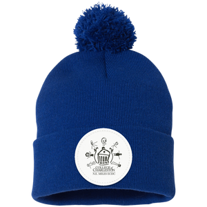 N.E. Miles ECDC On Demand-SP15 Pom Pom Knit Cap - Circle Patch