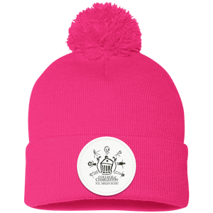 N.E. Miles ECDC On Demand-SP15 Pom Pom Knit Cap - Circle Patch