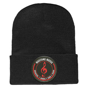 Fallon Music On Demand-1501 Yupoong Adult Cuffed Knit Beanie - Circle Patch