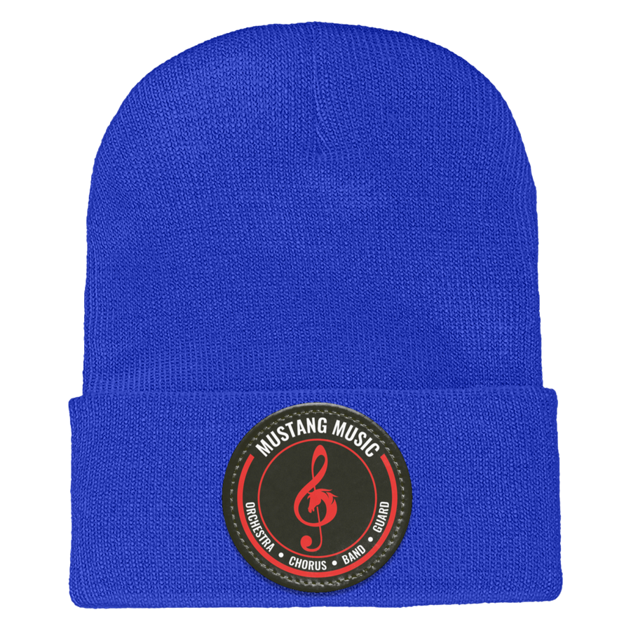 Fallon Music On Demand-1501 Yupoong Adult Cuffed Knit Beanie - Circle Patch