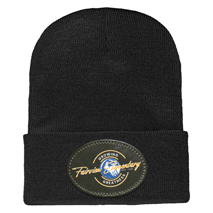 FE STAFF Spirit Wear 2024-25 On Demand-1501 Yupoong Adult Cuffed Knit Beanie - Oval Patch