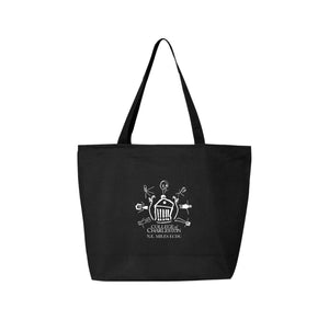 N.E. Miles ECDC Spirit Wear 2024-25 On Demand-Q-Tees Canvas Zippered Tote On-Demand