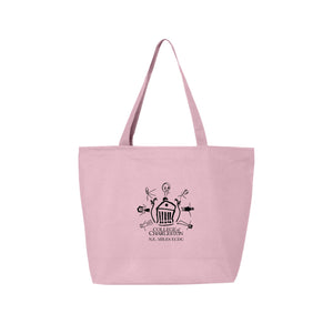 N.E. Miles ECDC Spirit Wear 2024-25 On Demand-Q-Tees Canvas Zippered Tote On-Demand