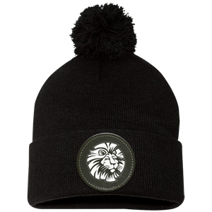 Ladera Ranch III-SP15 Pom Pom Knit Cap - Circle Patch