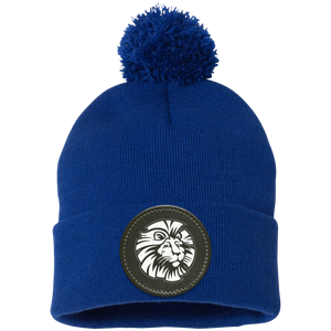 Ladera Ranch III-SP15 Pom Pom Knit Cap - Circle Patch