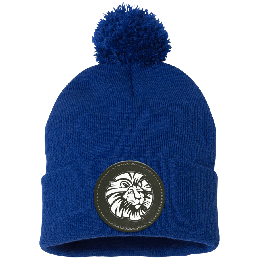 Ladera Ranch III-SP15 Pom Pom Knit Cap - Circle Patch