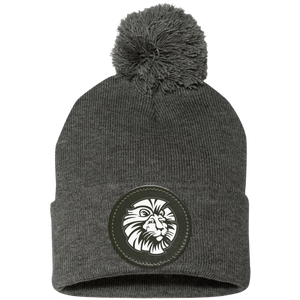 Ladera Ranch III-SP15 Pom Pom Knit Cap - Circle Patch