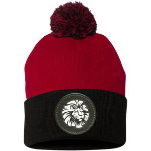 Ladera Ranch III-SP15 Pom Pom Knit Cap - Circle Patch