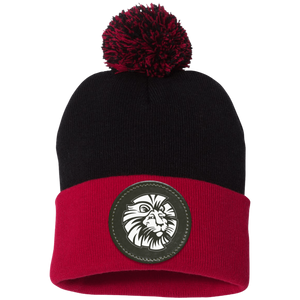 Ladera Ranch III-SP15 Pom Pom Knit Cap - Circle Patch