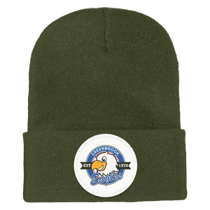 Greenbrook-1501 Yupoong Adult Cuffed Knit Beanie - Circle Patch