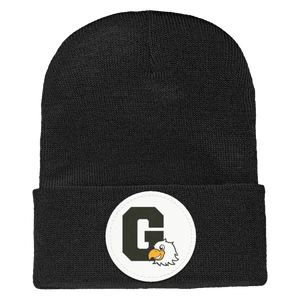 Greenbrook-1501 Yupoong Adult Cuffed Knit Beanie - Circle Patch_2