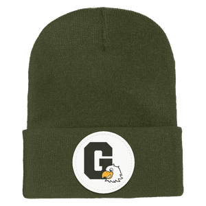 Greenbrook-1501 Yupoong Adult Cuffed Knit Beanie - Circle Patch_2